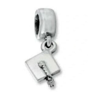 Pandora Authentic Graduation Cap Dangle Charm - 925 Sterling Silver